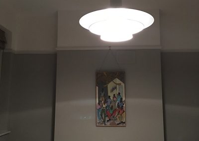 Lighting above dining table in Dulwich