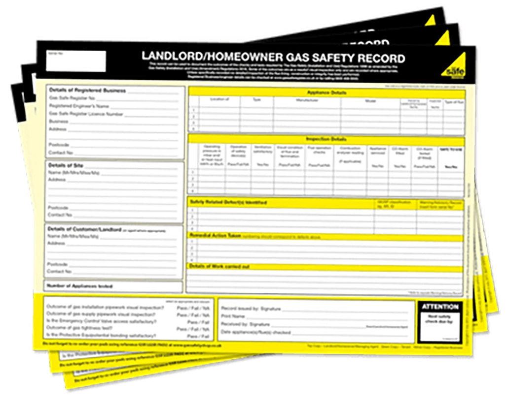 Pile of Gas Safety Certificates